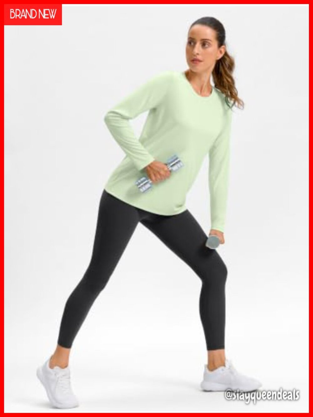 Long Sleeve Athletic Running Shirt Lightweight Quick Dry Workout Top - Picture 5 of 6